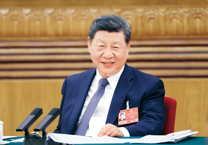 2026年3月5日下午，中共中央总书记、国家主席、中央军委主席习近平参加他所在的十四届全国人大四次会议江苏代表团审议。